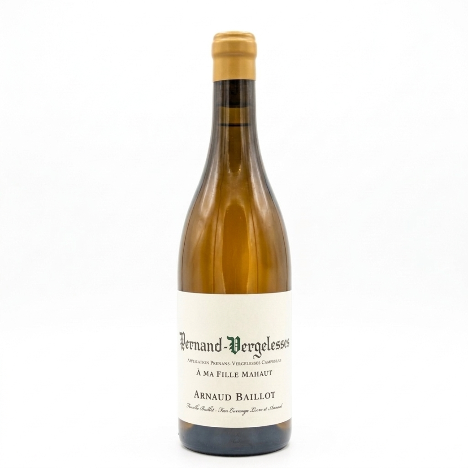 Domaine Arnaud Baillot Pernand Vergelesses A Ma Fille Mahaut Blanc 2022